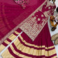Maroon Fox Georgette Embroidered Palazzo Suit with Dupatta – Heavy Coding Sequence Work | Wedding & Festive Wear