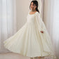 Maroon Mirror-Work Anarkali Gown