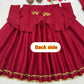 Maroon Roman Silk Anarkali