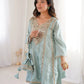 Mauve Mirror Yoke Bell Sleeve Kurta Set