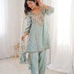 Mauve Mirror Yoke Bell Sleeve Kurta Set