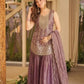 Mauve Sequin Peplum Sharara