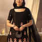 Midnight Bloom Embroidered Kurta Set for Festive and Evening Wear