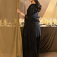 Midnight Bloom Embroidered Kurta Set for Festive and Evening Wear