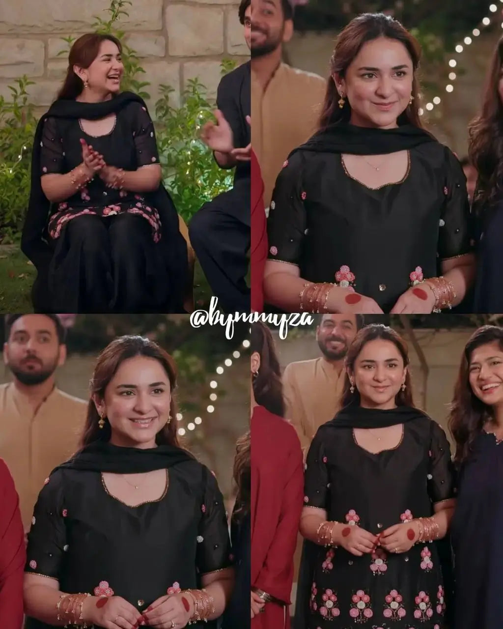 Midnight Bloom Embroidered Kurta Set for Festive and Evening Wear