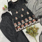 Midnight Bloom Embroidered Kurta Set for Festive and Evening Wear