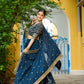 Midnight Bloom Vichitra Silk Sequin Embroidered Lehenga Set