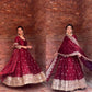 Midnight Elegance Chinon Silk Anarkali Set for Wedding and Reception Wear