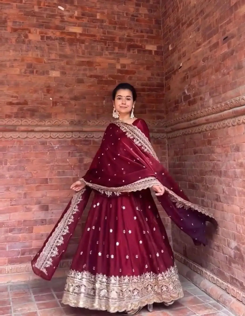 Midnight Elegance Chinon Silk Anarkali Set for Wedding and Reception Wear