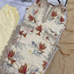 Midnight Floral Muslin Kurta Palazzo Set for Casual and Festive Wear
