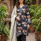 Midnight Floral Muslin Kurta Palazzo Set for Casual and Festive Wear