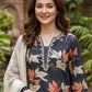 Midnight Floral Muslin Kurta Palazzo Set for Casual and Festive Wear