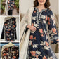 Midnight Floral Muslin Kurta Palazzo Set for Casual and Festive Wear