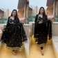 Midnight Royale Embroidered Anarkali Suit Set for Festive and Wedding Wear