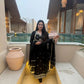 Midnight Royale Embroidered Anarkali Suit Set for Festive and Wedding Wear