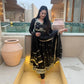 Midnight Royale Embroidered Anarkali Suit Set for Festive and Wedding Wear
