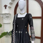 Midnight Scallop Border Anarkali