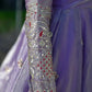 Midnight Scallop Border Anarkali