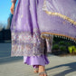 Midnight Scallop Border Anarkali