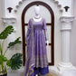 Midnight Scallop Border Anarkali