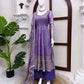 Midnight Scallop Border Anarkali