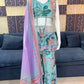 Mint Bloom Designer Georgette Sharara Set for Festive and Party Wear