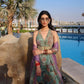 Mint Bloom Designer Georgette Sharara Set for Festive and Party Wear