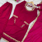 Mirror Lace Fendy Silk Palazzo Suit Set for Festive and Wedding Wear