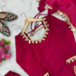 Mirror Lace Fendy Silk Palazzo Suit Set for Festive and Wedding Wear