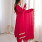 Mirror Lace Fendy Silk Palazzo Suit Set for Festive and Wedding Wear