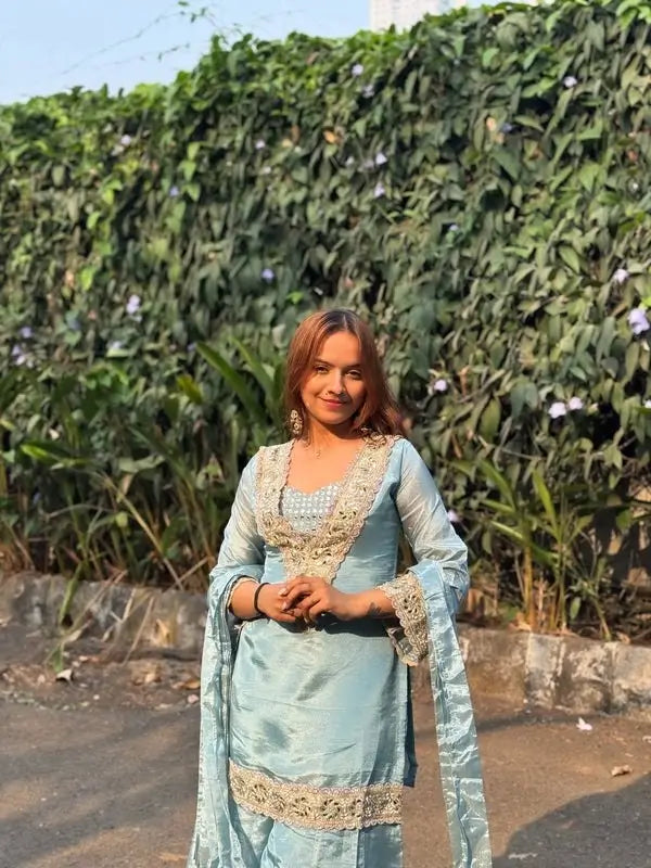 Mirror Moti Belt Sharara