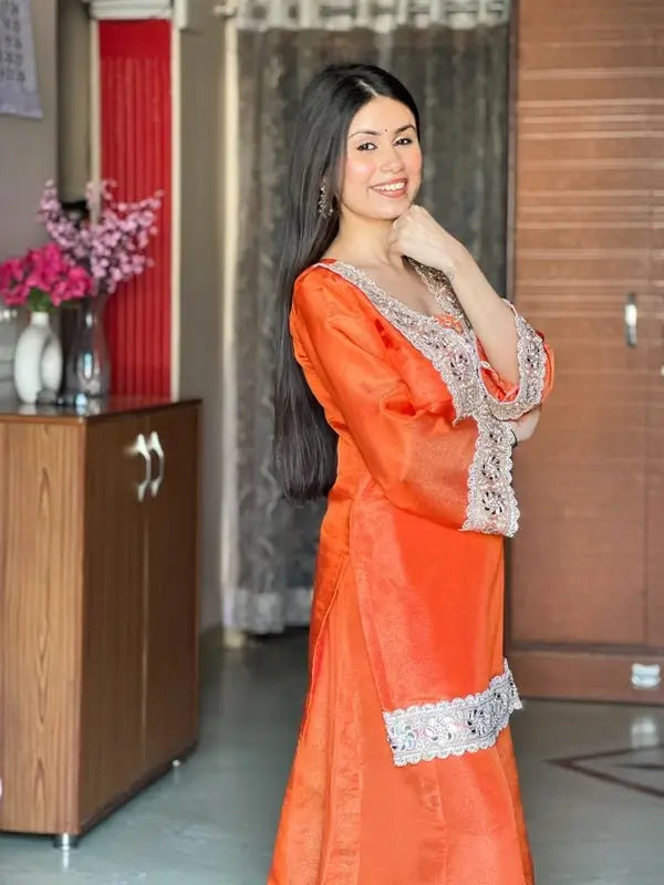 Mirror Moti Belt Sharara