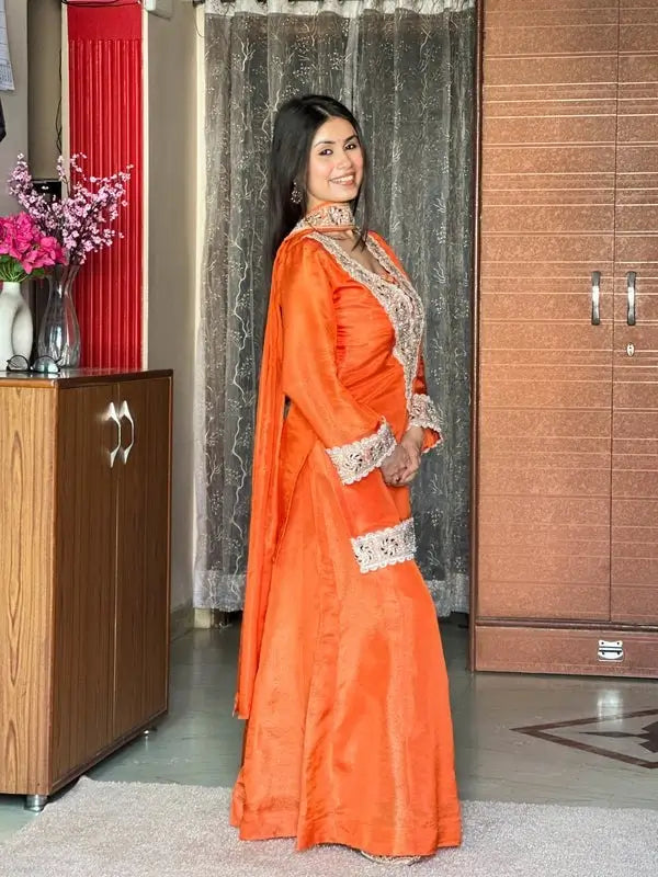 Mirror Moti Belt Sharara