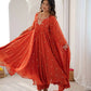 Mirror Sequin Embroidered Anarkali