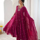 Mirror Sequin Embroidered Anarkali