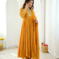 Mirror Sequin Embroidered Anarkali