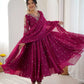 Mirror Sequin Embroidered Anarkali