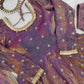 Mirror Work Fendy Silk Anarkali Gown Set with Dupatta