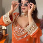Mirror Work Fendy Silk Sharara Set with Dupatta