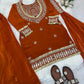 Mirror Work Fendy Silk Sharara Set with Dupatta