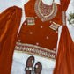 Mirror Work Fendy Silk Sharara Set with Dupatta