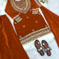 Mirror Work Fendy Silk Sharara Set with Dupatta