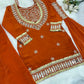 Mirror Work Fendy Silk Sharara Set with Dupatta