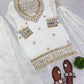 Mirror Work Fendy Silk Sharara Set with Dupatta