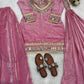 Mirror Work Fendy Silk Sharara Set with Dupatta