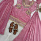 Mirror Work Fendy Silk Sharara Set with Dupatta