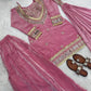 Mirror Work Fendy Silk Sharara Set with Dupatta