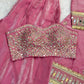 Mirror Work Fendy Silk Sharara Set with Dupatta