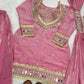 Mirror Work Fendy Silk Sharara Set with Dupatta