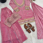 Mirror Work Fendy Silk Sharara Set with Dupatta